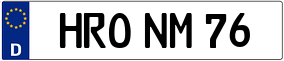 Trailer License Plate